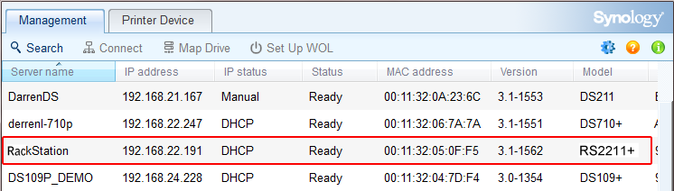 Kapittel Installer DSM på RackStation Kapittel 3: 3 På en nettverksdatamaskin følger du fremgangsmåten i dette kapittelet for å installere DSM på RackStation.