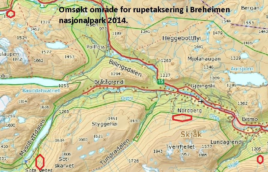 Hundeeigarane som deltek må dokumentere at hundane som blir brukt i takseringa er saureine. Rapport om resultatet av takseringa skal sendast nasjonalparkforvaltar etter gjennomføringa.