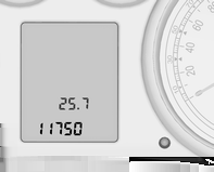 Instrumenter og betjeningselementer 109 Tåkebaklys r lyser gult. Tåkebaklyset er på 3 134. Lite spylervæske G lyser gult. Spylervæskenivået er lavt. Spylervæske 3 206.