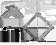 230 Pleie av bilen lettmetallfelgen for å beskytte felgen. 4. Kontroller at jekken er riktig plassert under det aktuelle jekkpunktet. 2.