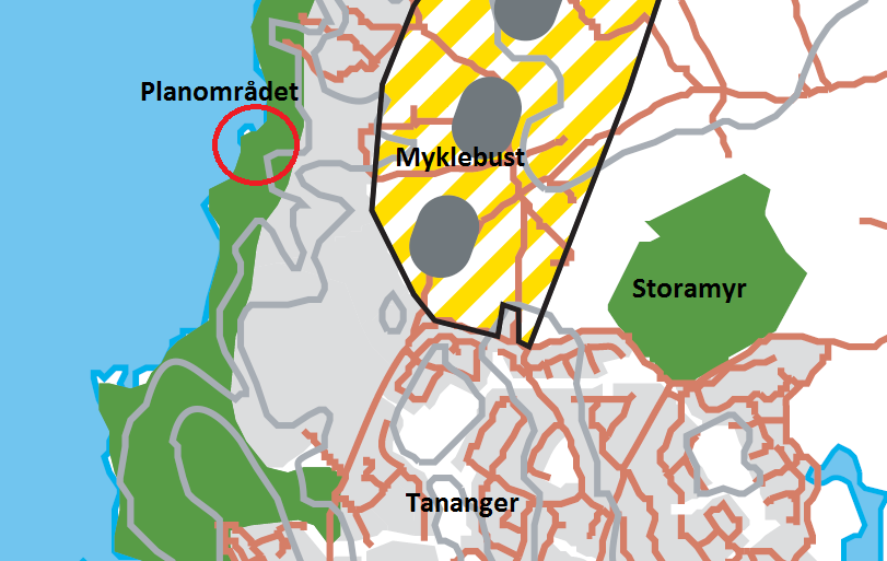 Det kom inn fem merknader fra ulike offentlige og private interessenter og grunneiere.