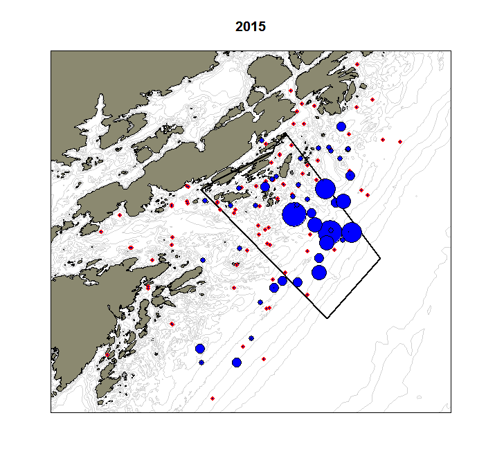 4.5 Resultater for torsk i ytre skjærgård Det ble i 2015 gjennomført et mindre prøvefiske med teiner etter torsk basert på samme metodikk som i 2012.