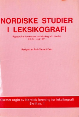 ORDISK STUDIR I LKSIKOGRAI Titel: orfatter: orsk -terminologi - Om det pågående arbeidet med å registrere norsk terminologi knyttet til oversettelsen av deler av s regelverk til norsk Jan Hoel Kilde: