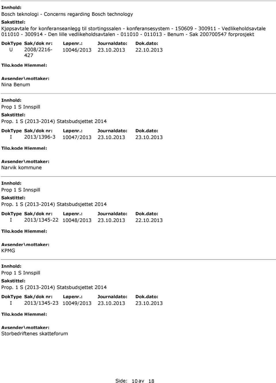 forprosjekt U Sak/dok nr: 2008/2216-427 Løpenr.