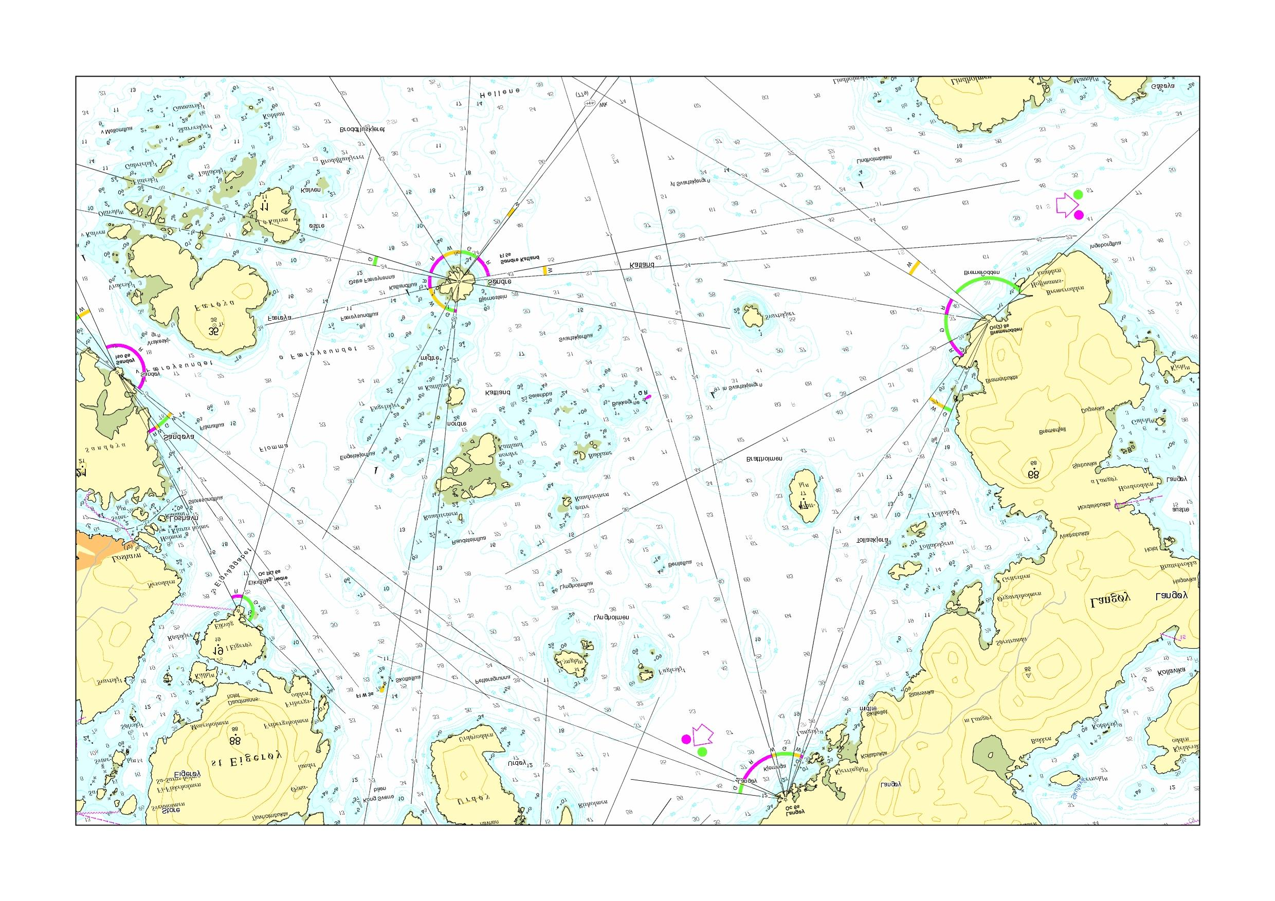 5 GJENNOMGANG AV PLANLAGTE TILTAK Avsnittene i dette kapittelet oppsummerer gjennomgangen av de foreslåtte tiltakene i innseilingen til Farsund som ble vurdert under arbeidsmøtet.