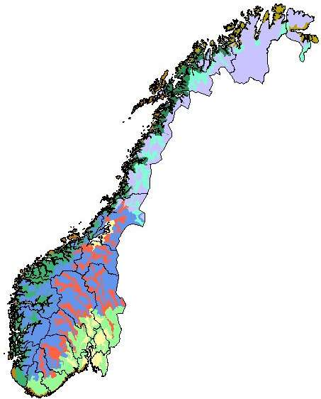 10 jordbruksregioner Jordbruksregioner Østlandets og Trøndelags lavlandsbygder Fjordbygdene på Vestlandet og i Trøndelag Kysten fra Sør-Norge til Nordland Sør-Norges dal- og