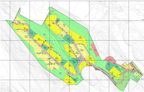 Illustrasjon av hele planområdet slik det ser ut i dag.