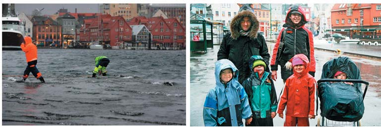 Bergen har store arealer i områder utsatt for oversvømmelser når havnivået stiger.