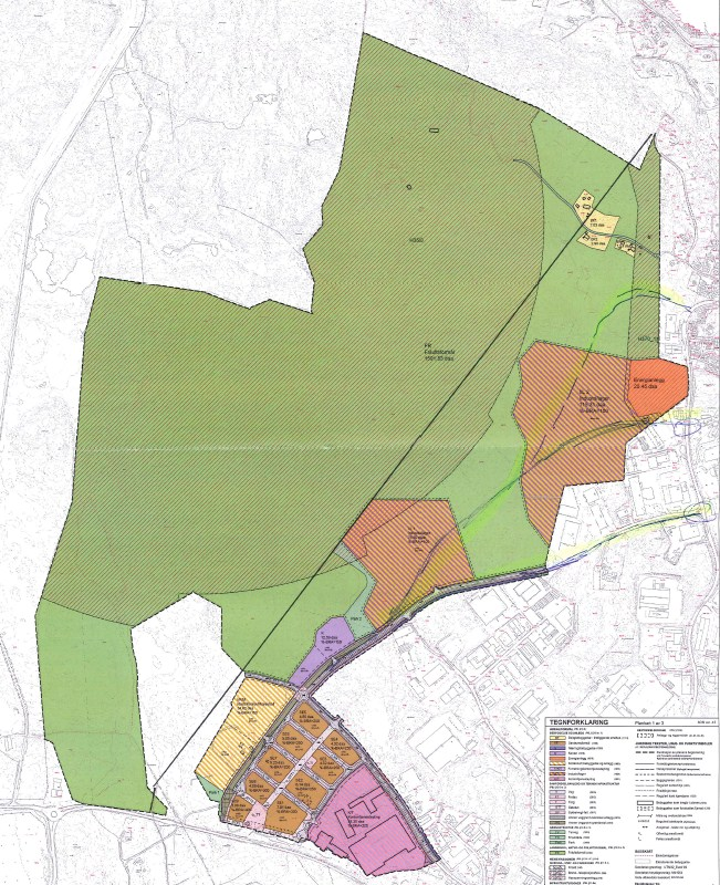 utbyggingsområdene. Det er bedre med en bevisst etablering av parkanlegg, plasser og brede hovedgater med parkmessig opparbeidete gangveier der folk skal bevege seg. 4.