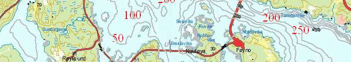 4.2 Områdebeskrivelse Stokksundet I følge fjordkatalogen utgjør Stokksundet en egen vannforekomst mellom østsiden av Bømlo og vestsiden av Stord og Fitjar og grenser til Bømlafjorden i sør og