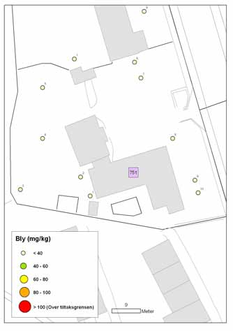751 Bogerud gård barnehage, Bogerudveien 102 Analyseverdier for Bogerud gård barnehage (mg/kg) Prøve Arsen Bly Kadmium Kobber Krom Kvikksølv Nikkel Sink B(a)p PAH PCB 751_1 2,1 23,3 0,15 10,6 10,0