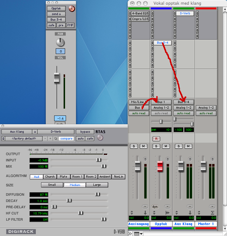 Effekter til Cue miksen din Miksen musikkeren har i hodetelefonene sine når man spiler inn lydpålegg kalles gjerne en cue-miks.