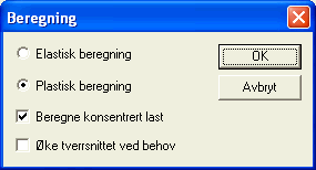 G-PROG STÅL Ståltverrsnitt side 33 3.9.5 Konsentrerte laster Torsjonsmoment (Mx). For fortegn se "Aksesystem og fortegnsregler" på side 51. Merk spesielt at trykkraft har negativt fortegn.