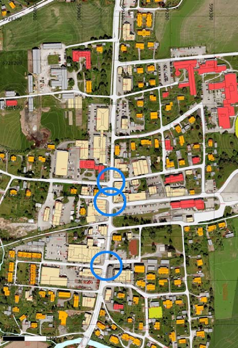 4 Utforming av gaterommet er viktig (ønske om lav hastighet) Ønske omforbedrede gangakser parallelt med Lenagata.