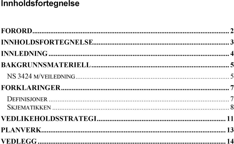 .. 5 NS 3424 M/VEILEDNING... 5 FORKLARINGER.