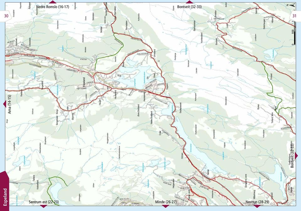 Tangeland Borgaskaret STEPHANSENS VEG ARNAVEGEN Garnesrinden Tangelandsvat Borgo Borgatræet Raudtjørn ÅGOTASKARET Leitet Øyjorda Skåldalsfjellet Langedalen Storfjellet Ulrikseggen Skåldalsnipa Grø