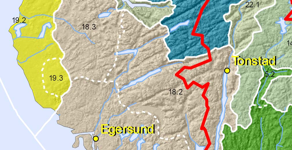 4 STATUS FOR BIOLOGISK MANGFOLD 4.1 Naturgrunnlaget Berggrunnen i planområdet består av anortositt i sør og gneis i nord.