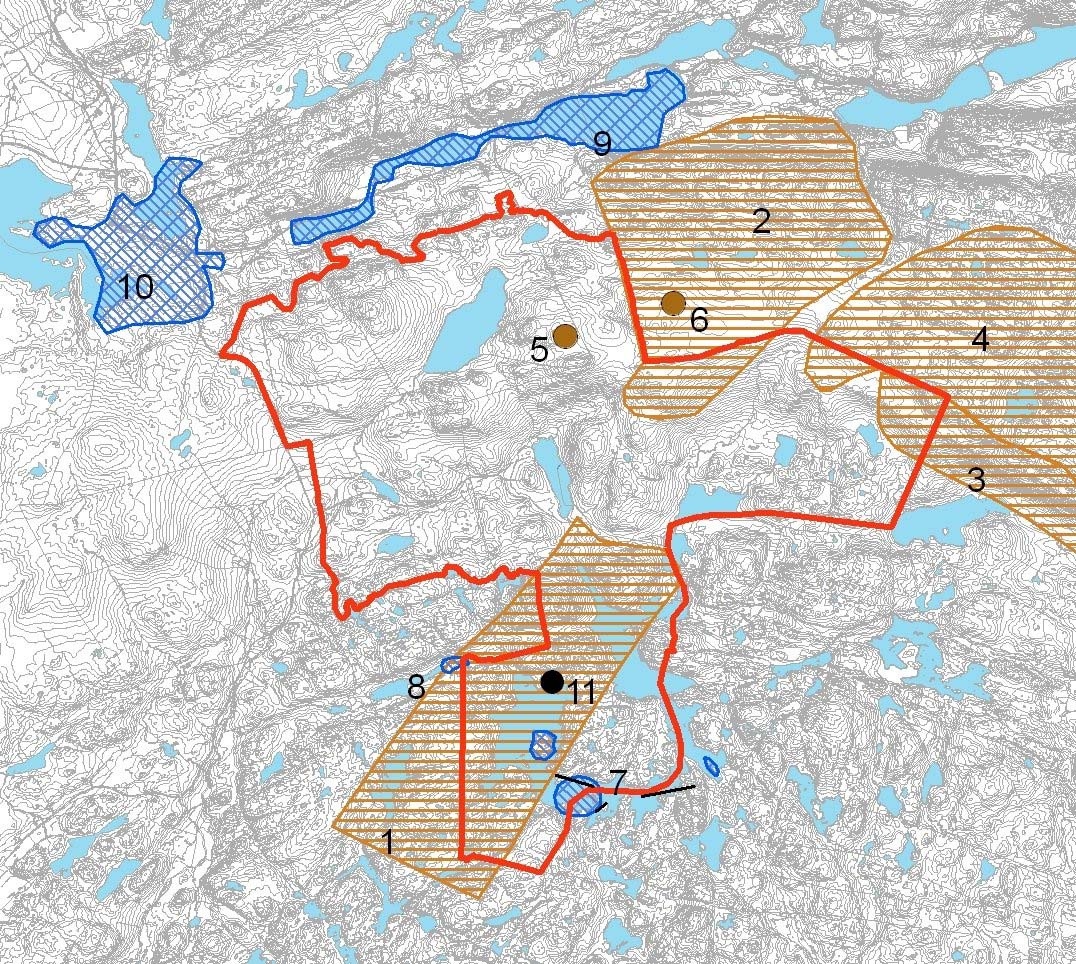 Registreringer våren 2007 tyder sterkt på at hubro hekker i planområdet, men dette er foreløpig ikke dokumentert (Bjarne Oddane, pers.medd.).