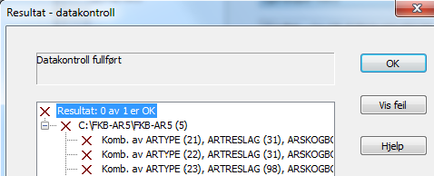 4.5. Sjekk og rett egenskaper og geometri Egenskaper og geometri som ikke sjekkes av flatemodulen, må kontrolleres før tilbakelagring til Sentral AR5.