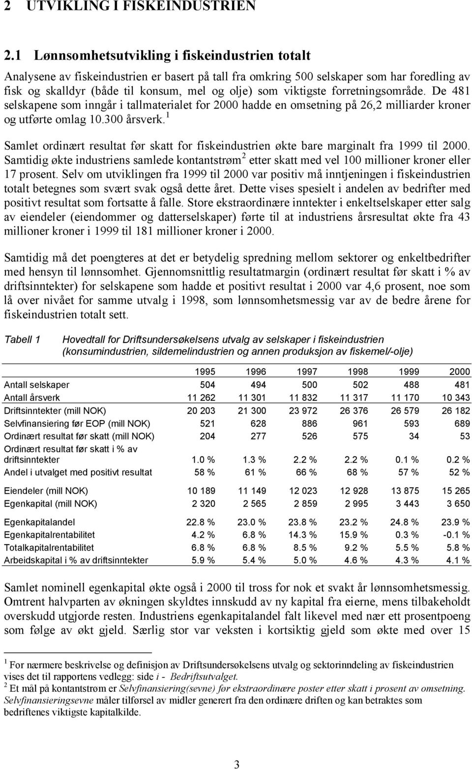 viktigste forretningsområde. De 481 selskapene som inngår i tallmaterialet for 2000 hadde en omsetning på 26,2 milliarder kroner og utførte omlag 10.300 årsverk.