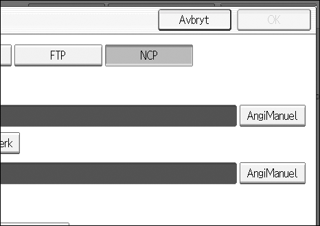 Sende skannede filer til mapper Sende filer til et NDS-tre eller en NetWare-server 2 I dette avsnittet finner du ut hvordan du kan angi destinasjoner ved sending av filer til et NDS-tre eller til en