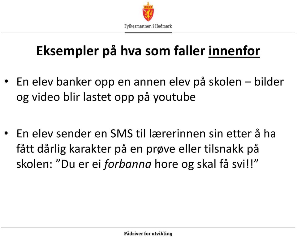 sender en SMS til lærerinnen sin etter å ha fått dårlig karakter på