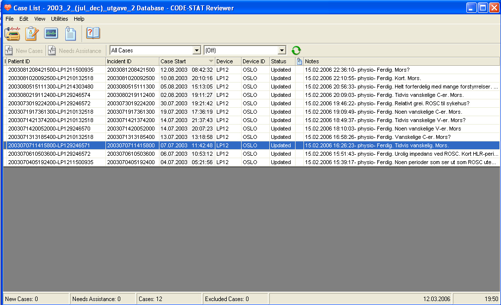 Appendiks A1) Skjermbilder fra Code-stat Suite Beta version 6.