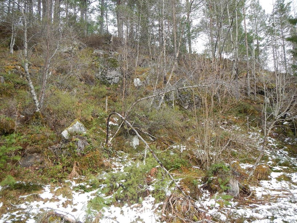 Terreng Terrengobservasjoner og bratthetskart indikerer at store deler av planområdet er relativt flatt med helning under 20. Enkelte områder har skrenter med helning på opptil 90.