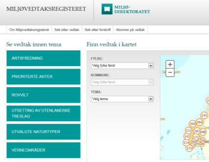 Miljøvedtaksregisteret enkeltvedtak Plikt til å publisere Kommunene: