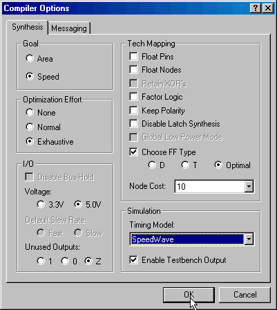 Syntese og device fitting Kildefiler Når man skal syntetisere en VHDL-fil (eller mange) må man først bestemme seg for hvilke VHDL-filer som skal være med.