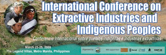 Vi ber verdas land: Internasjonal konferanse om gruvedrift og urfolk 2009 Manilla-erklæringa 25.