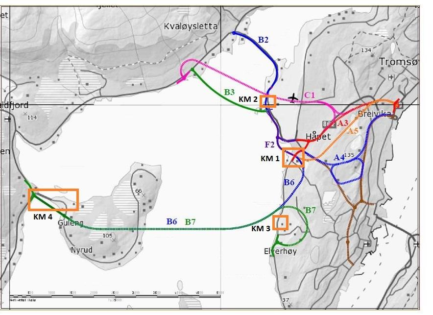 Kulturminner og kulturmiljøer KM 1: Langnes søndre KM 2: Storneset KM 3: Lille Strandheim KM 4: Duknes og Håkøybrua Beskrivelse/ vurdering Kulturmiljø som består av rester av gammelt gårdsmiljø fra