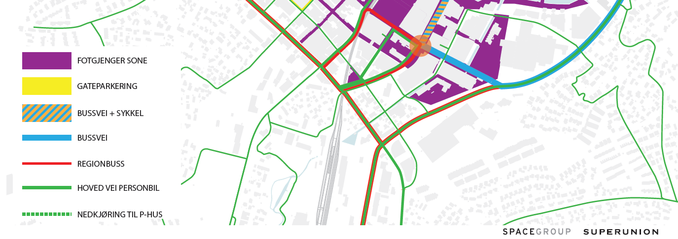 Bakgrunn Spacegroup arbeider med Konsekvensutregning Ruten 2016. I forbindelse med dette jobbes det blant annet med å utvikle en ny gatebruksplan for området.