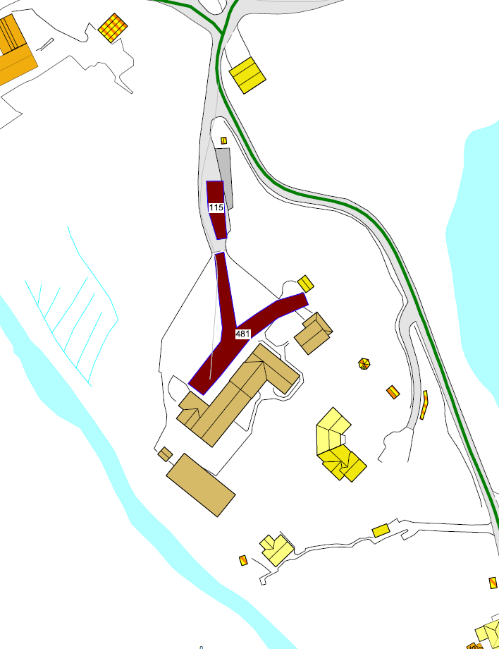 Eikanger skule Areal: 596 m2, delvis