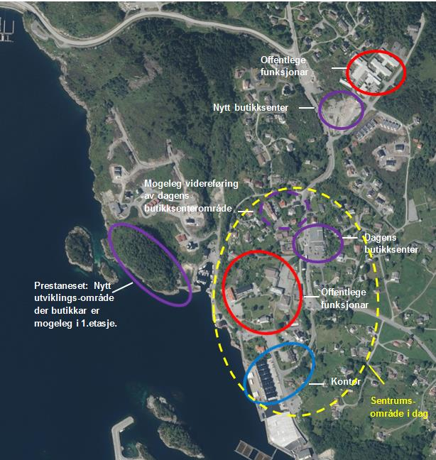 5 Status og utfordringar 5.1.1 Stadutvikling, stadstruktur, estetikk Storebø er kommunesenteret i kommunen og det er viktig at staden gjev innbyggjarane i kommunen gode fellestilbod.