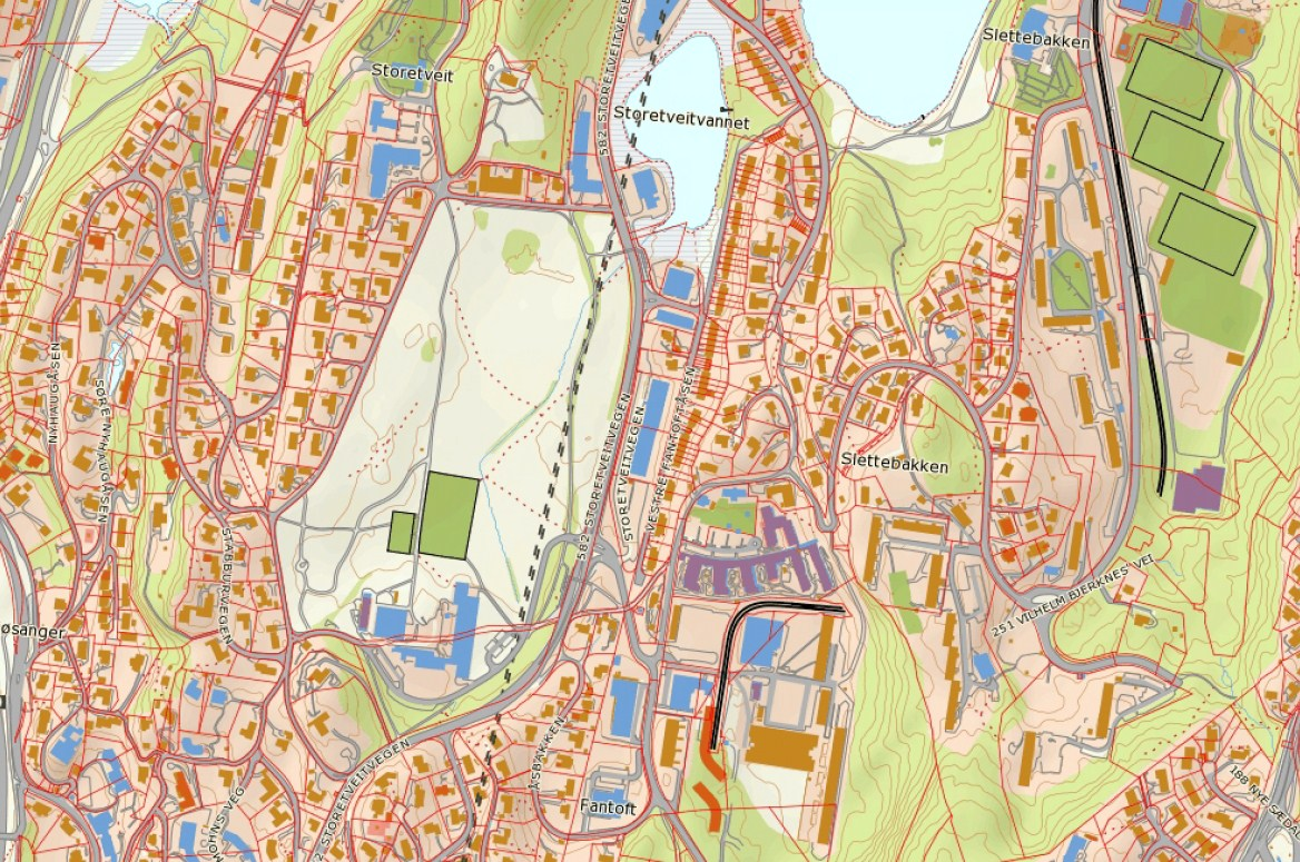 REGULERINGSFORSLAG TIL OFFENTLIG ETTERSYN Saksnr.: 201015746/20 Emnekode: ESARK 5120 Saksbeh.: MAYH/STHU Dato: 08.10.2012 ÅRSTAD, GNR. 13, BNR. 995, 996 M.FL., STORETVEITVEGEN 96, REGULERINGSPLAN.