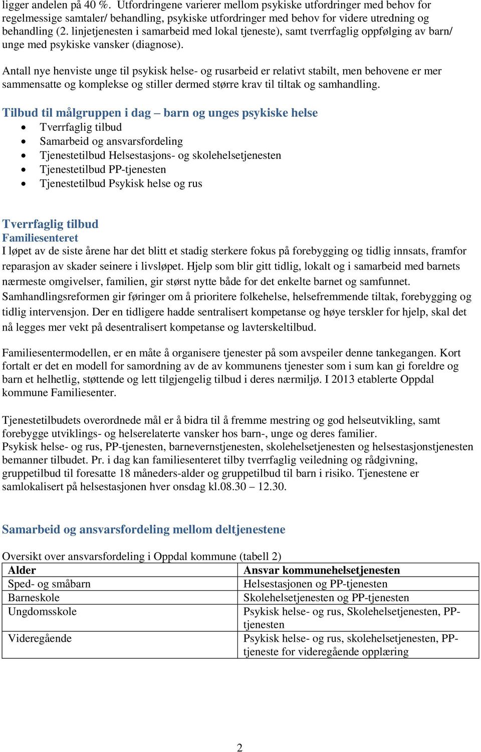 Antall nye henviste unge til psykisk helse- og rusarbeid er relativt stabilt, men behovene er mer sammensatte og komplekse og stiller dermed større krav til tiltak og samhandling.