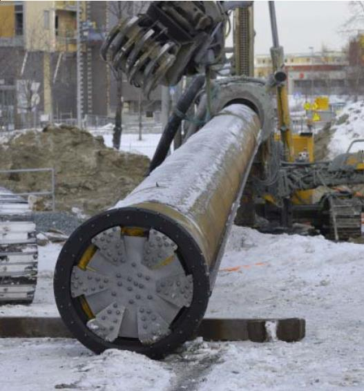 4.3.2 Senkehammer og ringborkrone, Elemex borkrone Byggegrop Møllenberg Strindheimtunnelen og etablering av byggegrop ved Møllenberg i Trondheim er et kjent prosjekt for mange innen anleggs- og