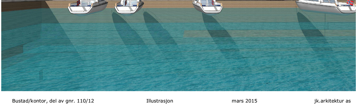 Side 8 av 13 Figur 4. Skisse bygningar og småbåtanlegg. Bustad er til venstre og kontorbygg til høgre. Veg, parkering og fortau Det er Alvsvågvegen som går gjennom planområdet.