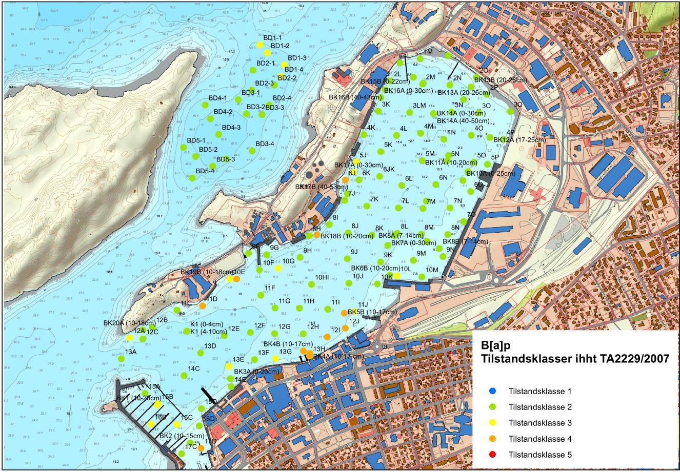 Figur 11: Konsentrasjonskart for