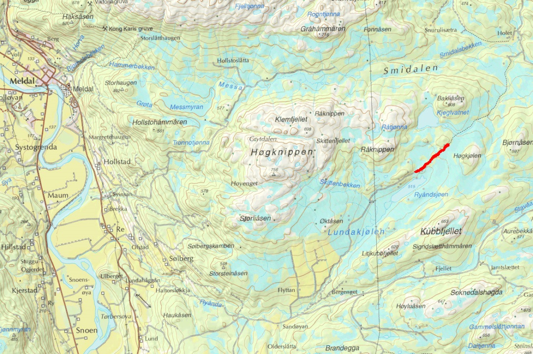 REGULERINGSENDRING RYA NDSJØEN Utbedring av eksisterende setervei Planbeskrivelse og bestemmelser Forslagsstiller: Stein Joar Kjerstad Berørte grunneiendommer: 1636-91/2 og