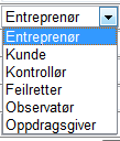 Trykk brukere for å opprette en ny. Brukere: Der etter velges symbolet for navn. Når dette er utført få vi fram en liste for utfylling av opplysninger om bruker.