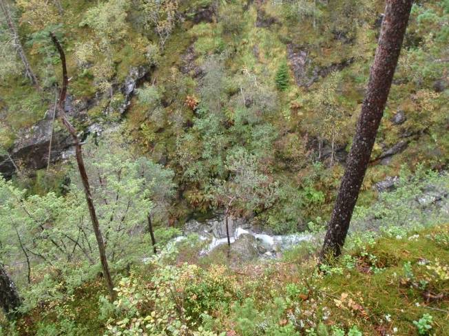 som da blir liggende i bekkekløften. Ellers hadde huldrestryen blitt liggende i en lokalt viktig naturtype. Ellers følger grensene hovedsakelig topografien i terrenget.