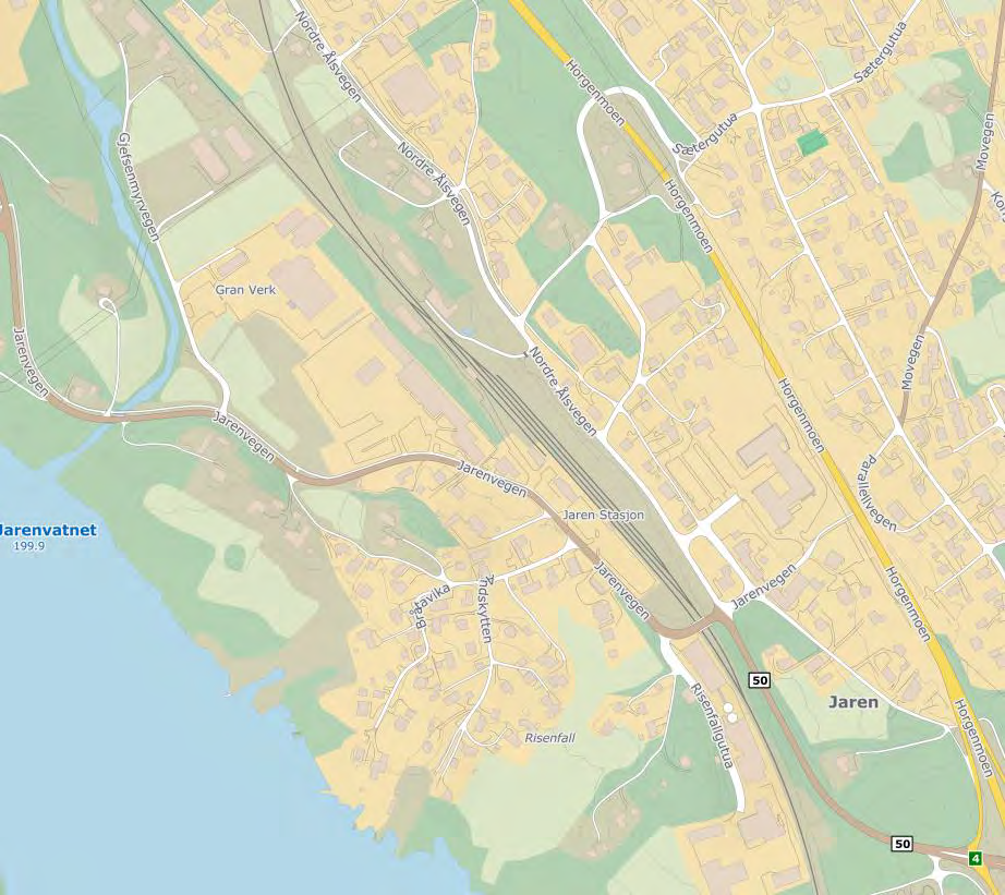 Fagnotat Geoteknikk Dato: 28.06.2015 / 1 Jaren stasjon utbygging av stasjon og Side 3 av 6 hensetning 1.