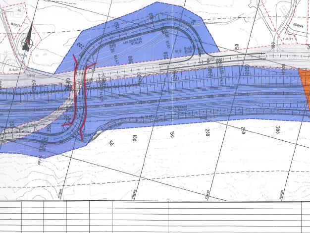 Kart som viser grunnervervet (w-tegning) Eiendomskonferansen i