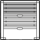 PLISSÉGARDINER MODELLER MODELL BB 20 - LODDRETTE & VIPPEVINDUER (MAKS 75 O ) Fast overlist.