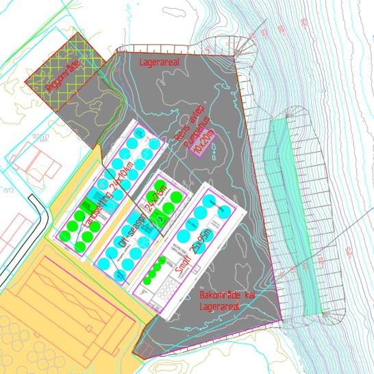 Beskrivelse av tiltaket: AquaGen planlegger økning av smoltproduksjonen og økt aktivitet på anlegget i Hemne og har derfor behov for mer landareal.