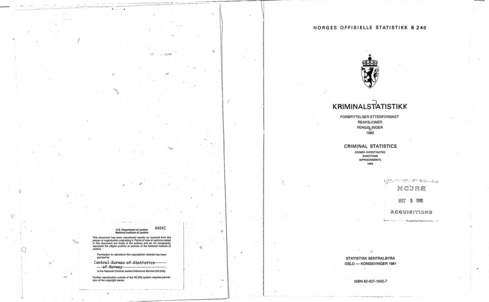 Department of Justice National nstitute of Justice This document has been reptoduced exaclly-dsreceived from the person or organization originating it.