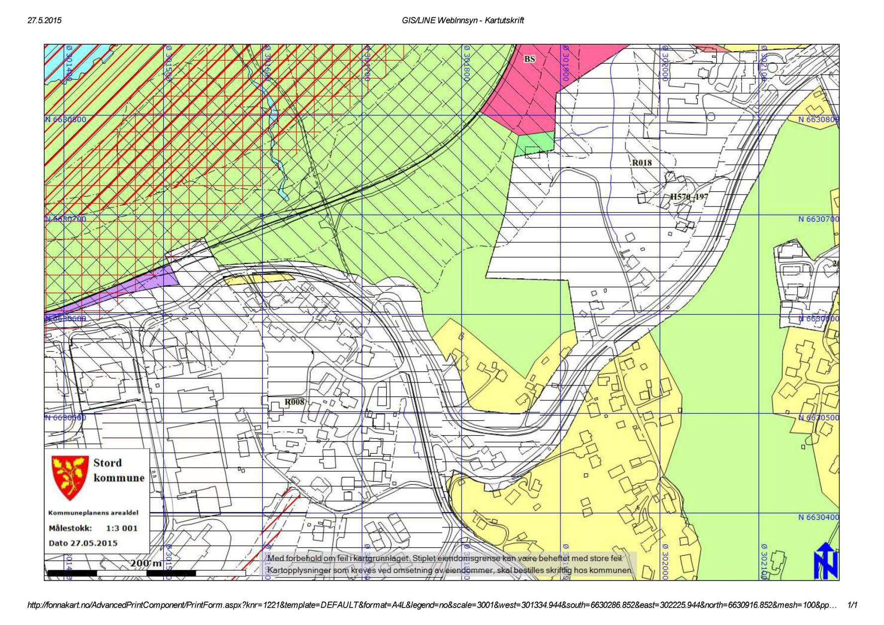2.2 Gjeldande plansituasjon Planprogram - Detaljreguleringsplan Langelandsstølen Området er ikkje regulert frå før, og er i kommuneplanen for Stord kommune 2010-2021 vist som LNF- område.