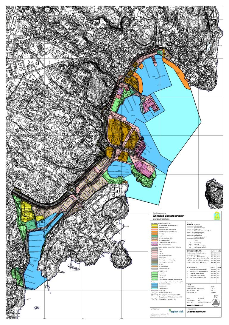 Områderegulering Grimstad sjønære arealer (Havneplanen) Vedtatt 2012 Målsetningen med planen er å